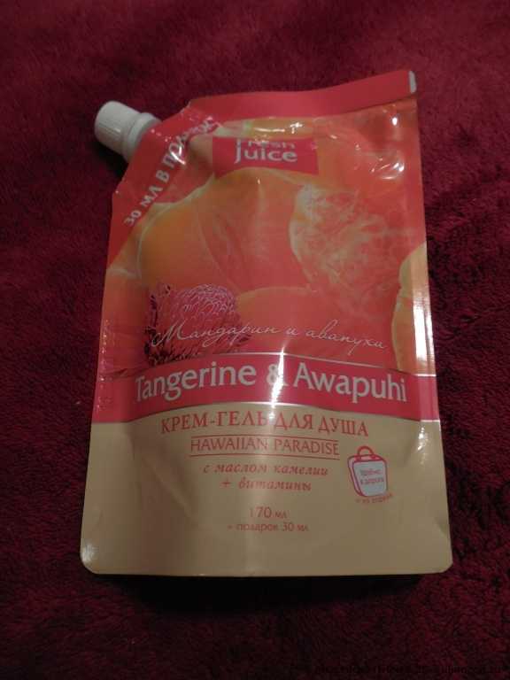 Крем-гель для душа Fresh Juice Tangerine & Awapuhi (мандарин и авапухи) - фото