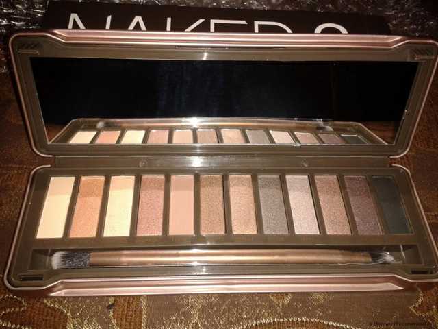 Палетка теней для век Aliexpress Urban Decay Naked 2 New Fashion Professional 12 Color Make up Neutral Nude Eye Shadow Palette With Eye Brush - фото