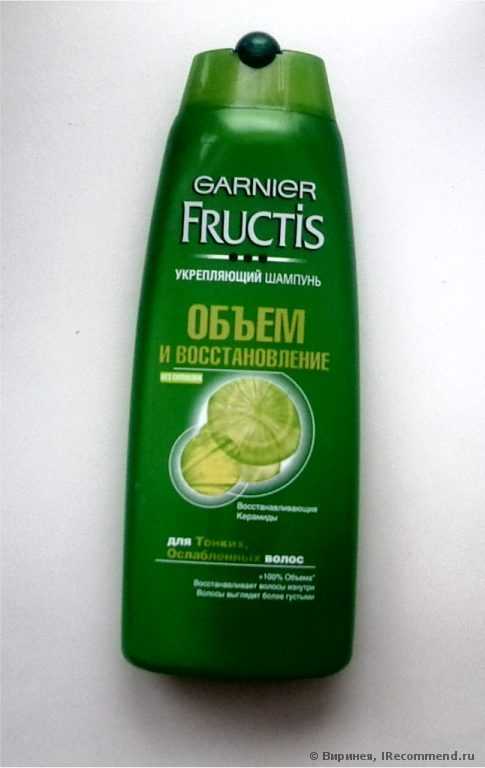 Шампунь Fructis укрепляющий "Объем и Восстановление" Экстралегкость - фото