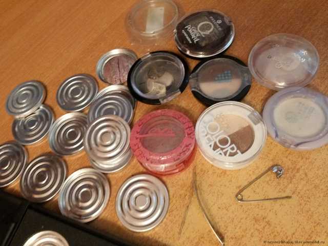 Палетка для теней Buyincoins Empty Eyeshadow Aluminum Pans with Palette - фото