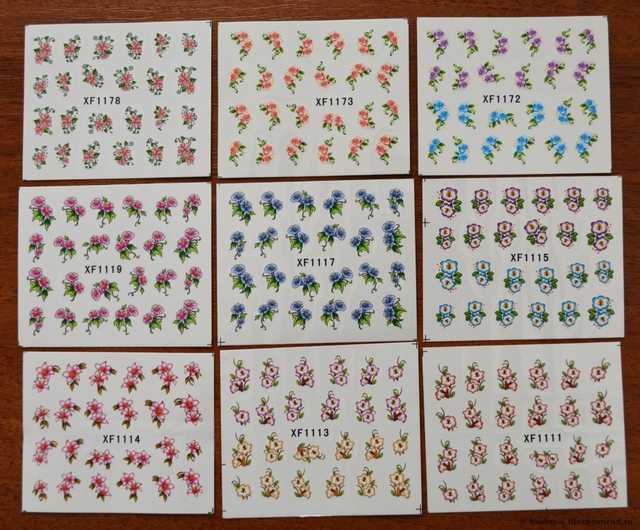 Водные наклейки для ногтей Aliexpress   50 PCS / LOT Nail Art Water Transfers Stickers Nail Decals Stickers Water Decal Cartoon Animation Animal Fish Rabbit - фото
