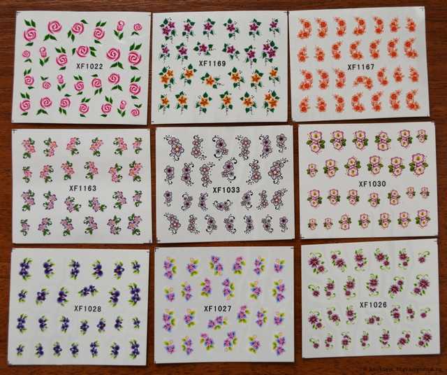 Водные наклейки для ногтей Aliexpress   50 PCS / LOT Nail Art Water Transfers Stickers Nail Decals Stickers Water Decal Cartoon Animation Animal Fish Rabbit - фото