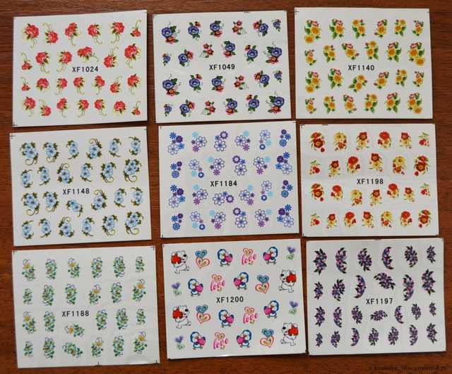 Водные наклейки для ногтей Aliexpress   50 PCS / LOT Nail Art Water Transfers Stickers Nail Decals Stickers Water Decal Cartoon Animation Animal Fish Rabbit - фото