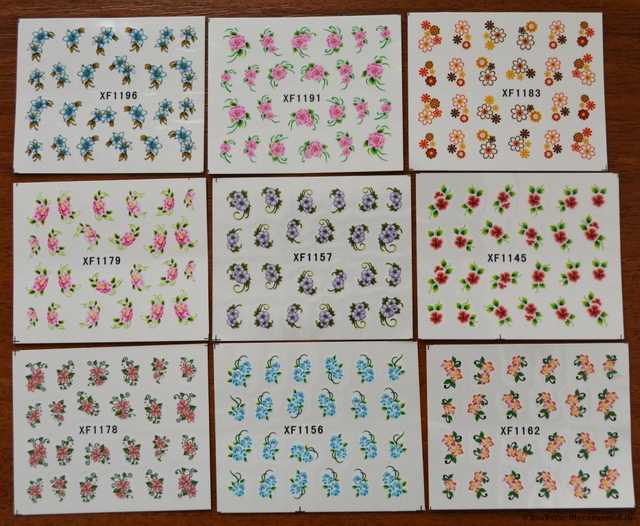 Водные наклейки для ногтей Aliexpress   50 PCS / LOT Nail Art Water Transfers Stickers Nail Decals Stickers Water Decal Cartoon Animation Animal Fish Rabbit - фото