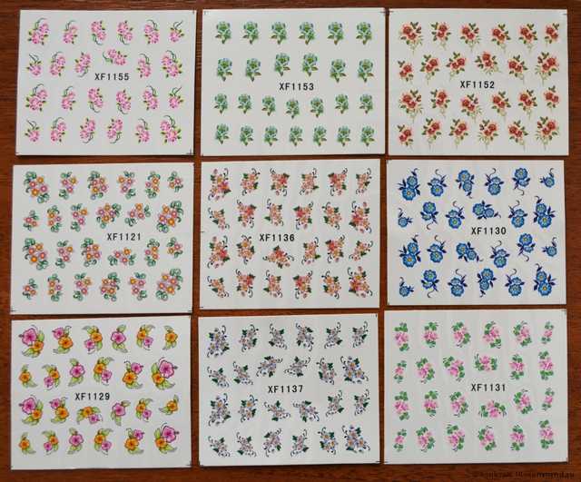 Водные наклейки для ногтей Aliexpress   50 PCS / LOT Nail Art Water Transfers Stickers Nail Decals Stickers Water Decal Cartoon Animation Animal Fish Rabbit - фото