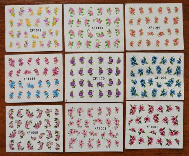 Водные наклейки для ногтей Aliexpress   50 PCS / LOT Nail Art Water Transfers Stickers Nail Decals Stickers Water Decal Cartoon Animation Animal Fish Rabbit - фото