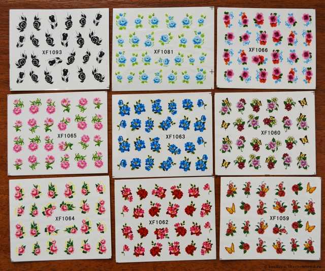 Водные наклейки для ногтей Aliexpress   50 PCS / LOT Nail Art Water Transfers Stickers Nail Decals Stickers Water Decal Cartoon Animation Animal Fish Rabbit - фото