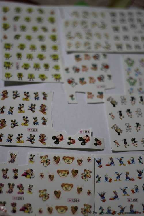 Водные наклейки для ногтей Aliexpress   50 PCS / LOT Nail Art Water Transfers Stickers Nail Decals Stickers Water Decal Cartoon Animation Animal Fish Rabbit - фото