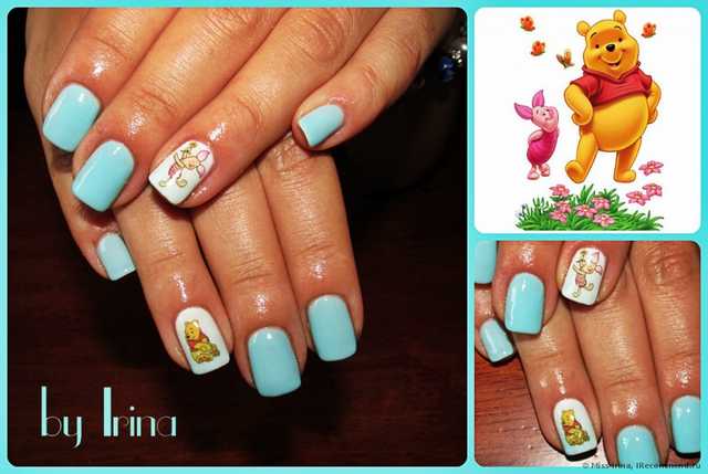 Водные наклейки для ногтей Aliexpress   50 PCS / LOT Nail Art Water Transfers Stickers Nail Decals Stickers Water Decal Cartoon Animation Animal Fish Rabbit - фото