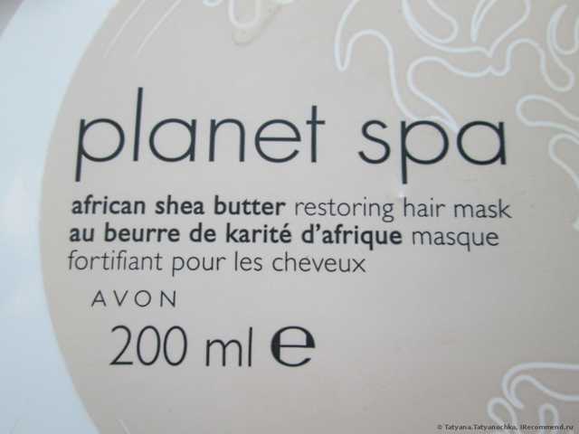 Маска для волос Avon Planet Spa African Shea Butter Restoring Hair Mask - фото