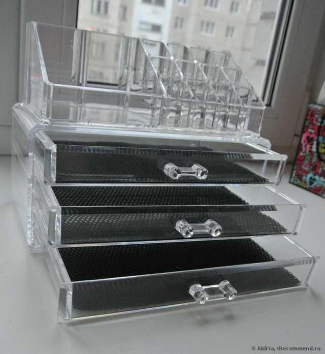 Органайзер Ebay Makeup Organizer Cosmetic Crystal Acrylic Case Display Box Jewelry lipstick now - фото