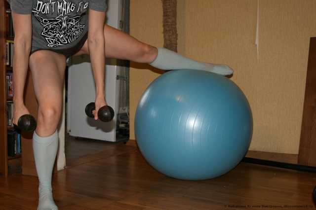 Мяч гимнастический  Lite Weights с насосом, 75 см - фото
