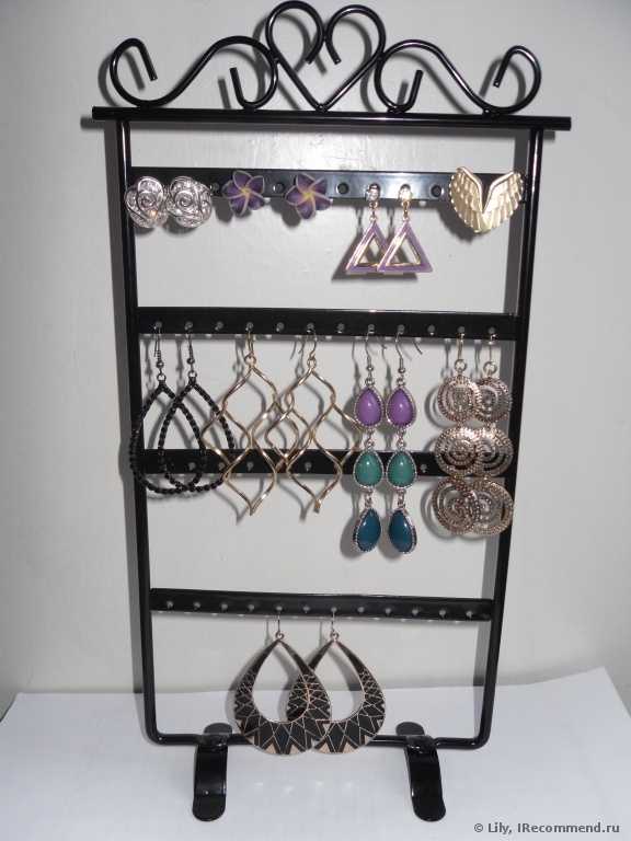 Подставка для бижутерии Aliexpress   Earrings 48 Hole Display Rack Metal Stand Holder Luxury Comfy feeling - фото