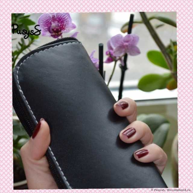 Кисти для макияжа Aliexpress   Professional 9 PCS Cosmetics Makeup Brushes Set with Black Zipper Leather Bag, Brand Make Up Brushes, Free Shipping, Wholesales - фото
