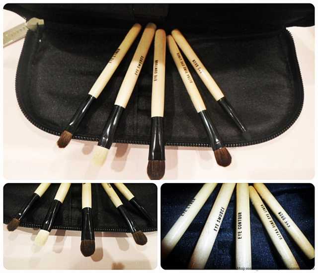 Кисти для макияжа Aliexpress   Professional 9 PCS Cosmetics Makeup Brushes Set with Black Zipper Leather Bag, Brand Make Up Brushes, Free Shipping, Wholesales - фото