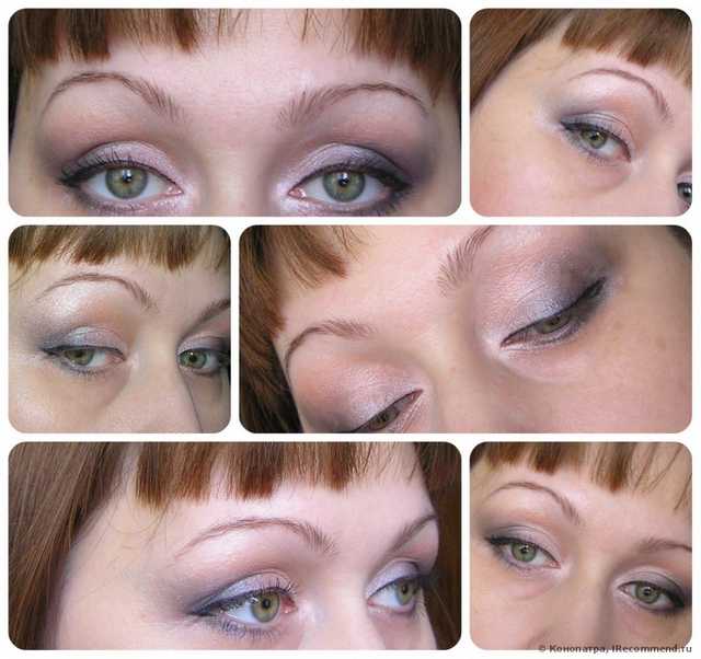 Коллаж с макияжем глаз с использованием Подводки для глаз TONY MOLY Backstage Gel Eyeliner