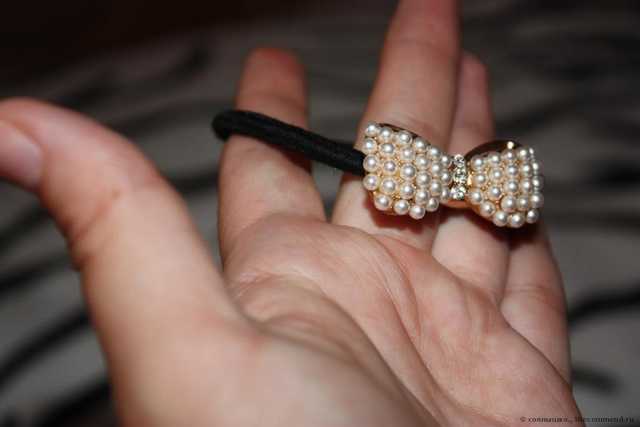 Аксессуары для волос Aliexpress   Korean fashion sweet pearl Bow Headband - фото