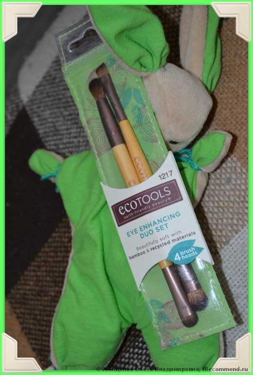 Кисть для макияжа Ecotools Eye Enhancing Duo Set, 4 Brush Heads - фото