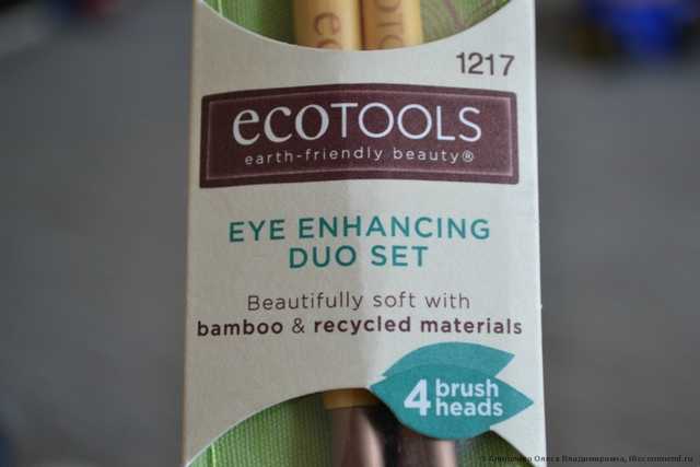 Кисть для макияжа Ecotools Eye Enhancing Duo Set, 4 Brush Heads - фото