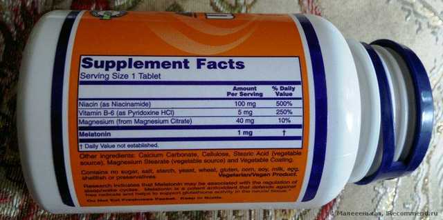 БАД Now Foods Мелатонин 3 мг - фото