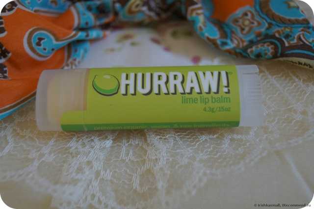 Бальзам для губ Hurraw! Lip Balm, Lime - фото