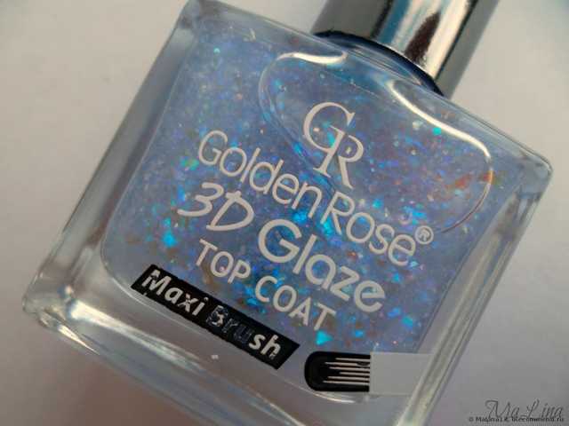 Лак для ногтей Golden Rose 3D Glaze Top Coat - фото