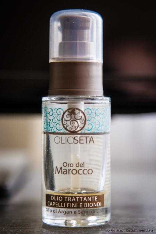 Масло для волос BAREX  OLIOSETA "Золото Марокко" Масло "Блонд-Уход" Аргановое масло и масло семян льна - фото