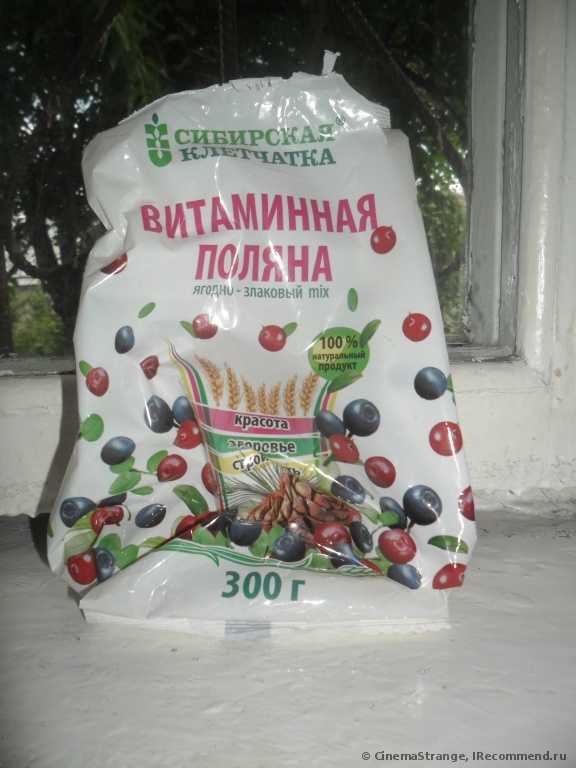Сибирская клетчатка ягодно-злаковый микс - фото