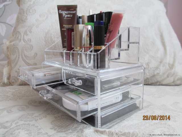 Органайзер Aliexpress Acrylic Cosmetic Organizer Drawer Makeup Case Storage Insert Holder Box - фото