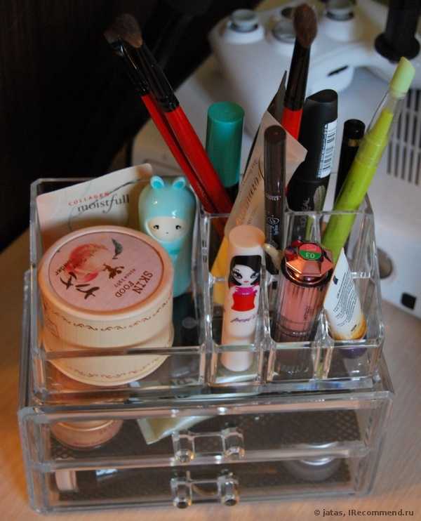 Органайзер Aliexpress Acrylic Cosmetic Organizer Drawer Makeup Case Storage Insert Holder Box - фото