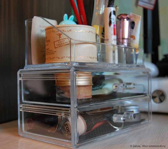Органайзер Aliexpress Acrylic Cosmetic Organizer Drawer Makeup Case Storage Insert Holder Box - фото