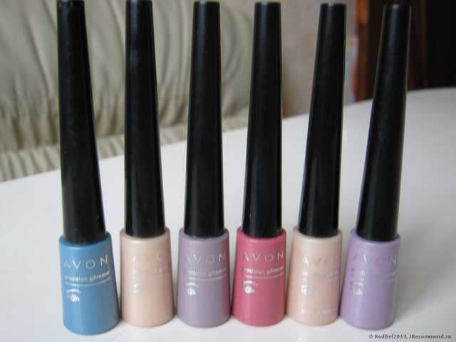 Тени для век Avon Блестящие рассыпчатые с точным аппликатором - фото
