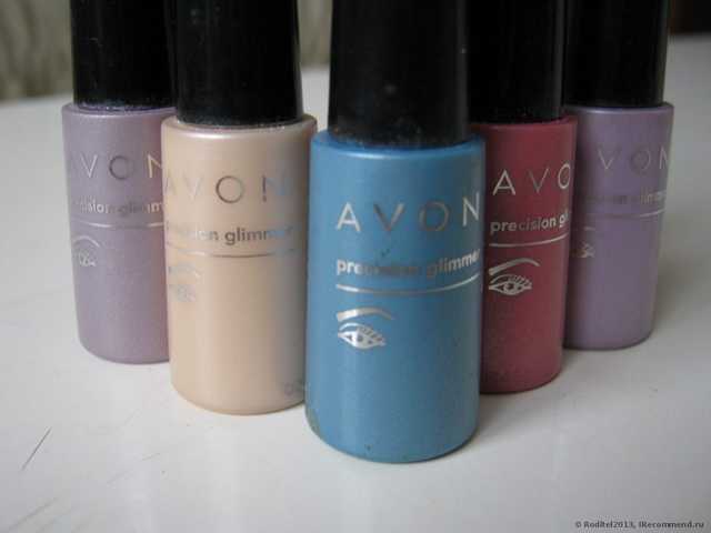 Тени для век Avon Блестящие рассыпчатые с точным аппликатором - фото