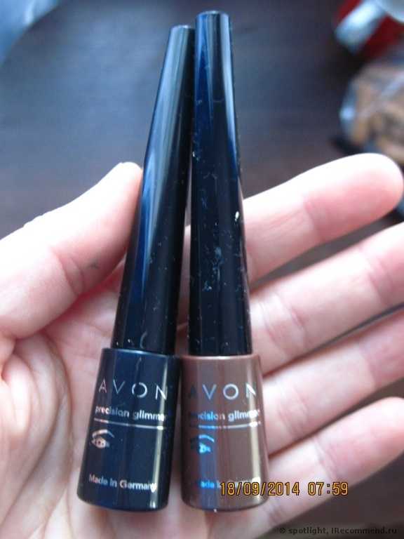 Тени для век Avon Блестящие рассыпчатые с точным аппликатором - фото
