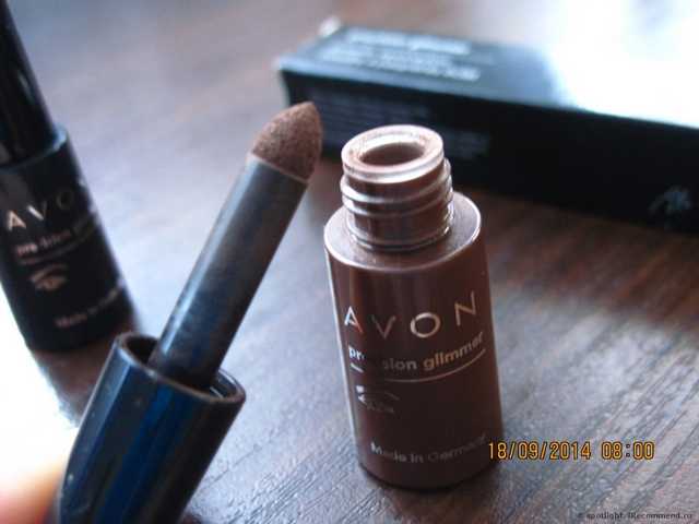 Тени для век Avon Блестящие рассыпчатые с точным аппликатором - фото