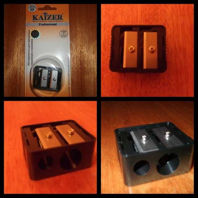 Точилка для карандашей KAIZER двухсторонняя - фото