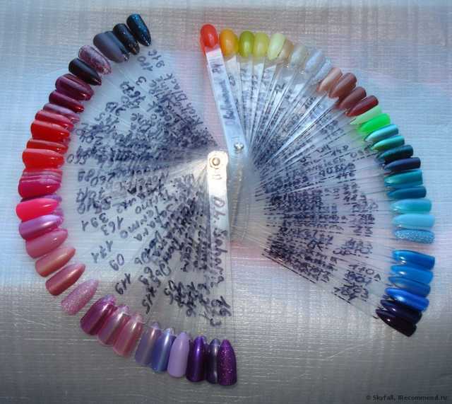 Дисплей для демонстрации лака для ногтей Ebay 50 PCS Clear False Nail Art Fan Board Tips Stick Polish Foldable Display - фото