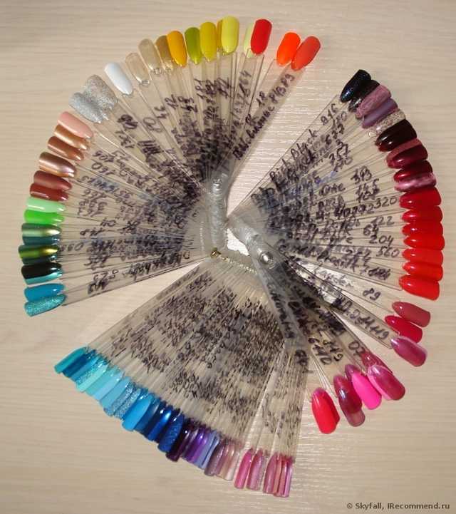 Дисплей для демонстрации лака для ногтей Ebay 50 PCS Clear False Nail Art Fan Board Tips Stick Polish Foldable Display - фото