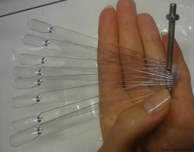Дисплей для демонстрации лака для ногтей Ebay 50 PCS Clear False Nail Art Fan Board Tips Stick Polish Foldable Display - фото