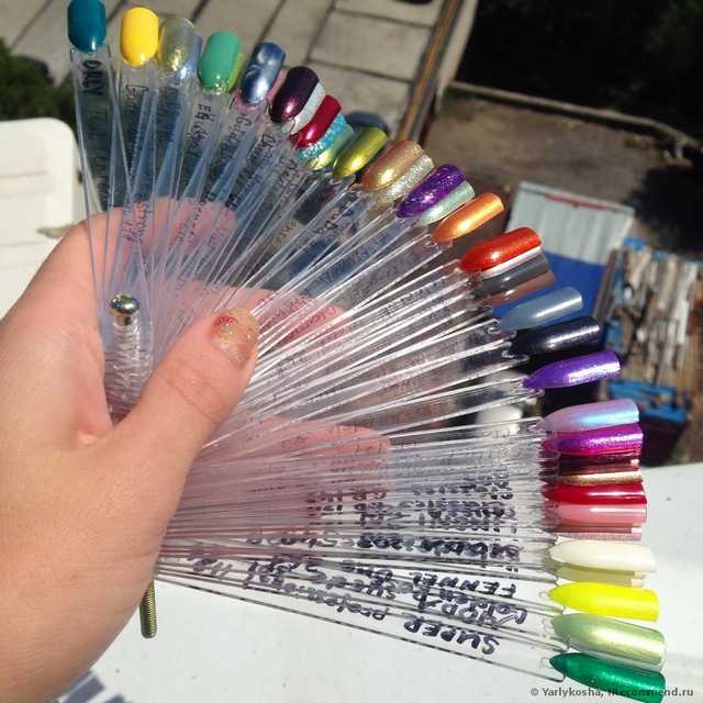 Дисплей для демонстрации лака для ногтей Ebay 50 PCS Clear False Nail Art Fan Board Tips Stick Polish Foldable Display - фото