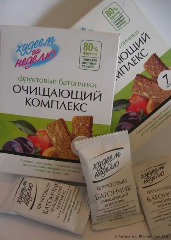 Леовит Худеем за неделю батончик фруктовый очищающий комплекс 70г №7 - фото