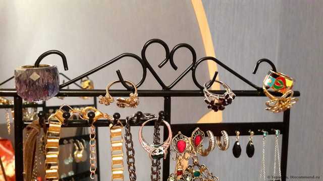 Подставка для бижутерии Buyincoins Earrings Necklaces 32-Hole Jewelry Display Holder Stand - фото