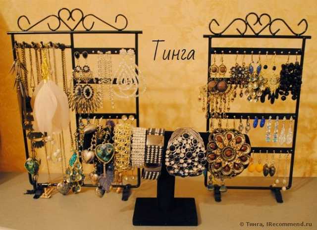 Подставка для бижутерии Buyincoins Earrings Necklaces 32-Hole Jewelry Display Holder Stand - фото