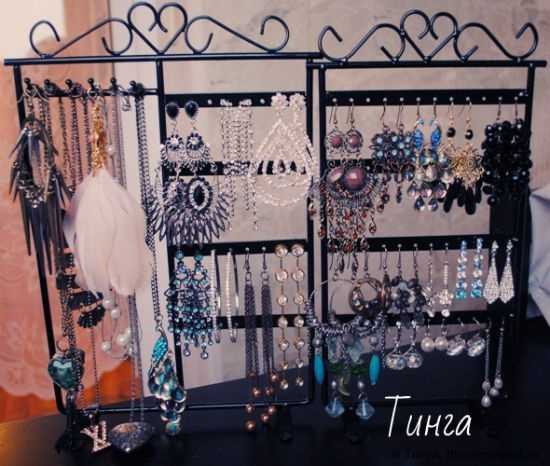 Подставка для бижутерии Buyincoins Earrings Necklaces 32-Hole Jewelry Display Holder Stand - фото