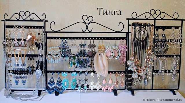 Подставка для бижутерии Buyincoins Earrings Necklaces 32-Hole Jewelry Display Holder Stand - фото