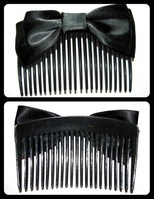 Гребень Tinydeal Esthetical & Elegant Bowknot Pattern Ornament Decoration Hair Comb for Women Ladies NAF-104015 - фото