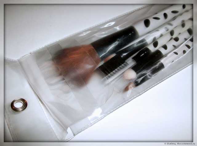 Набор кистей Buyincoins 5 Pcs Wool Makeup Brush Set - фото