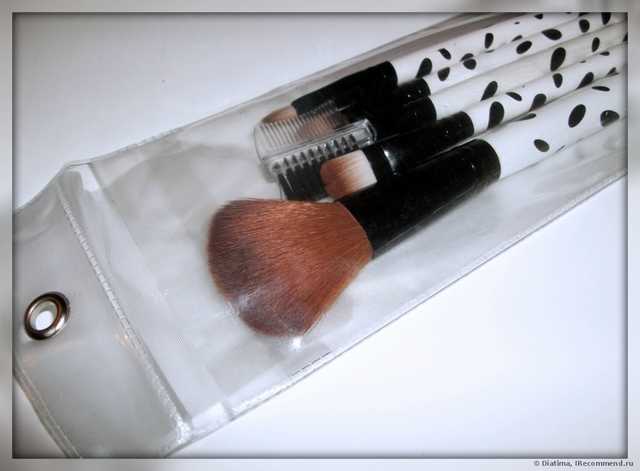 Набор кистей Buyincoins 5 Pcs Wool Makeup Brush Set - фото