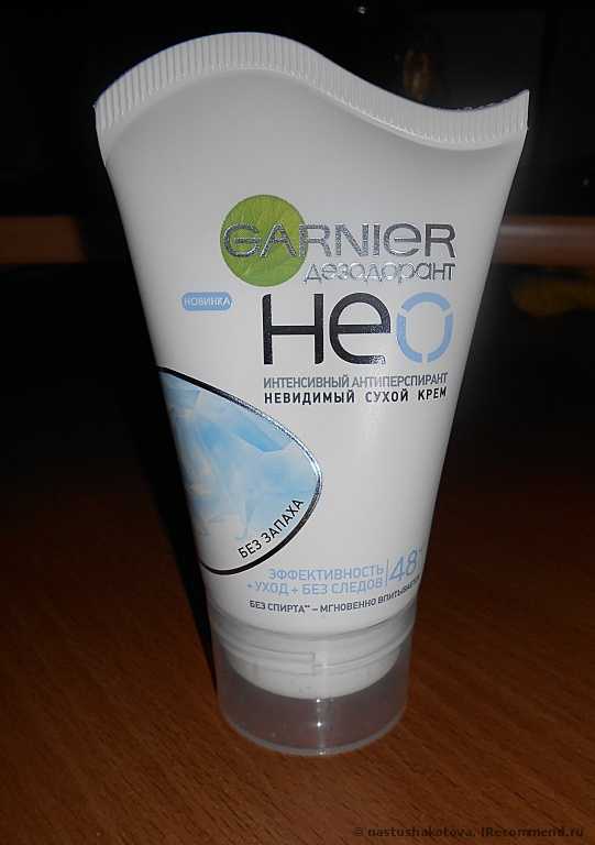 Дезодорант-антиперспирант Garnier НЕО Невидимый сухой крем "Без запаха" - фото