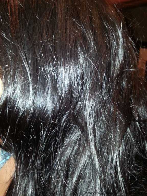 Волосы после шампуня (высушены естественным путем)